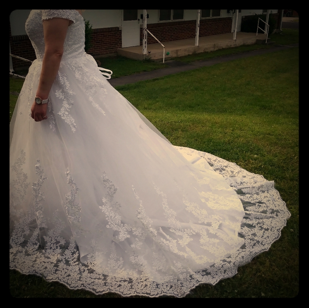 Wedding dress and accessories